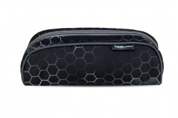 Tolltartó, henger alakú, cipzáras, BELMIL "Race it", fekete-szürke