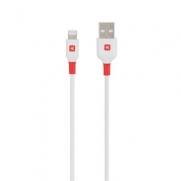 USB kábel, USB-A - Lightning (Apple), 1,2m, SKROSS, fehér