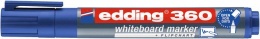 Tábla- és flipchart marker, 1,5-3 mm, kúpos, EDDING "360", kék