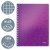 Spirálfüzet, A4, kockás, 80 lap, LEITZ "Wow", lila