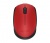 Egér, vezeték nélküli, optikai, közepes méret, USB, LOGITECH "M171", piros